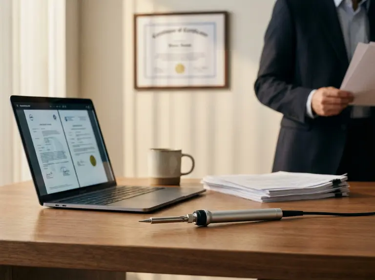 Сертификат на паяльник